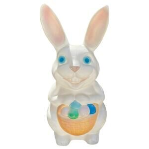 Vintage Empire Blow Mold Easter Bunny Light Up Decoration Works